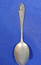 Vintage Souvenir Spoon US Collectible Badger State Wisconsin Indian Chief - £9.70 GBP