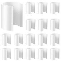 16 Pieces White Clamp For Pvc Pipe Greenhouses, Row Covers, Shelters, Bi... - £23.59 GBP