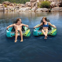 Intex River Run 1 1-Person Inflatable Floating Water Lounge Tube Raft with Backr - £52.98 GBP