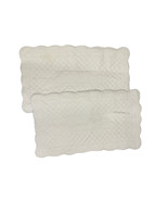 Simply Shabby Chic ~ 2 Ashwell GRAY Quilted Scalloped Edge Shams - $49.99