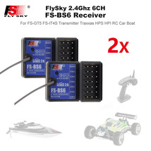 2Pcs FlySky FS-BS6 Receiver 2.4Ghz 6CH for FlySky FS-GT5 Transmitter RC Car P3A5 - £55.69 GBP