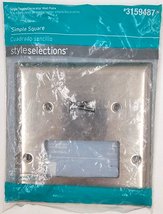 Style Selections W45069-SN Satin Nickel Simple Square Switch / GFCI Wall... - £7.07 GBP