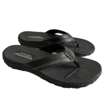 Skechers Men Black Size 13 M Sandal Flip Flops 56219SA Relaxed Fit  Memory Foam - £24.69 GBP