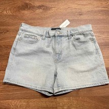 Banana Republic Light Wash Denim Jean Mom Shorts Womens Size 28/6 High Waisted - £23.68 GBP