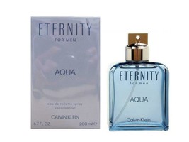 ETERNITY AQUA 6.7 Oz Eau de Toilette Spray for Men New In Box By Calvin Klein - £35.51 GBP