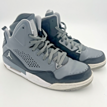 Nike Air Jordan Flight SC-3 Gray White Black Men&#39;s 12 Basketball Mid Hi Shoes - £52.31 GBP