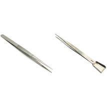 Stainless Steel Diamond Tweezer and Gem Tweezer &amp; Scoop for Jewelry, Bea... - £6.63 GBP