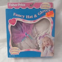 RARE Vintage Deadstock 1995 Fisher Price Dress &amp; Dream Fancy Hat &amp; Glove... - $44.55