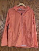 Orange Columbia Nylon Zipper Jacket With Hood Size 1X - £14.69 GBP