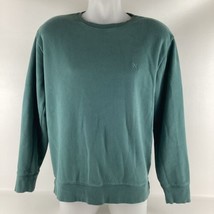 Express Men&#39;s Med Crewneck Pullover Comforter Sweatshirt Logo Sea Emeral... - $620.02 MXN