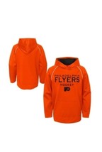 NHL Philadelphia Flyers Shorthand Poly Embossed Hoodie Boys Size S (6/7) Orange - £12.90 GBP