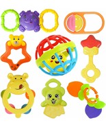 Pack of 8 Colourful Plastic Non Toxic Attractive Rattle for New Borns Mu... - £26.26 GBP