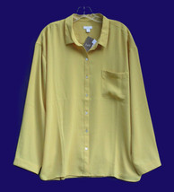 J. Jill NEW with Tag Blouse Shirt Tunic Top Womens XL Chamomile Crepe Te... - £24.97 GBP