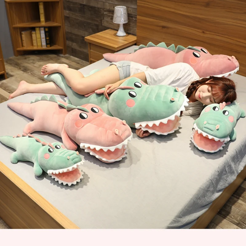 Mulation crocodile plush toy cartoon animal alligator stuffed doll bed sleeping pillow thumb200