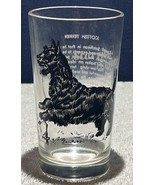 Vtg 1950&#39;s Boscul Peanut Butter Jar Dog Breeds 5&quot; Water Glass Scottish T... - $14.85