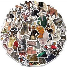 50PCS Dark Art Animal Retro Horror Cartoon Stickers - $15.00