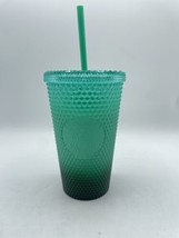 Starbucks Winter 2022 Waxberry Mint Green Gradient Bling Cup Tumbler Grande 16oz - £11.92 GBP