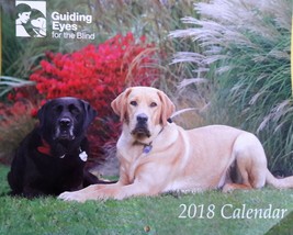 Guiding Eyes for the Blind 2018 Wall Calendar Unused - £4.39 GBP