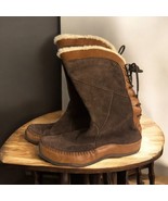 THE NORTH FACE PrimaLoft Brown SUEDE 200 GRAM INSULATED WATERPROOF BOOTS... - $85.16 CAD