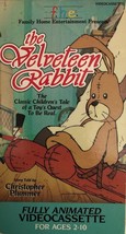 The Velveteen Rabbit Vhs Tape 1986 Children&#39;s Cartoon Christopher Plummer F.H.E. - £12.46 GBP
