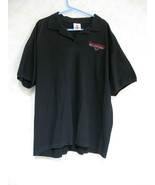 Harley Davidson Cafe XXL Men&#39;s Black T Shirt 2 button pullover  2XL Pre-... - £10.73 GBP