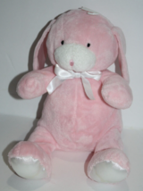 Kids Preferred Easter Bunny Rabbit 12&quot; Pink Plush Satin Ears Feet Stuffed Animal - £30.13 GBP