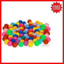 Colorful Mini Ping Pong Balls 100 Pack - Ideal for Games and Learning Ac... - $515.67 MXN