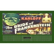 Bride Of Frankenstein Glossy Billboard Insert For LIONEL/AMERICAN Flyer - £5.58 GBP