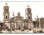 RPPC Metropolitan Cathedral Mexico City Mexico UNP Postcard Y17 - $3.91