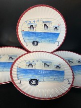Tommy Bahama Melamine 11” Plates SET of 4 Camping Trailer RV Vacation Re... - $464.68 MXN