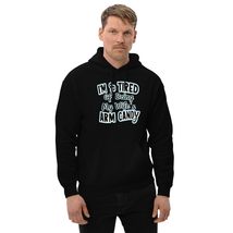 I&#39;m So Tired Of Being My Wife&#39;s Arm Candy Unisex Hoodie Black - £28.31 GBP+