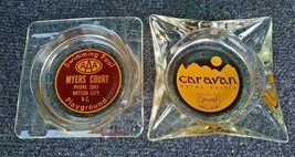 Vintage Ashtray Caravan Motor Hotels Swimming Pool AAA Myers Court Playg... - £25.16 GBP