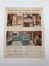 Vtg 1958 GE GENERAL ELECTRIC Kitchen Print Ad Retro Appliances - $12.91