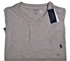 POLO RALPH LAUREN BLACK RED GRAY 2XL TO 5XL BIG &amp; TALL COTTON T-SHIRT W/... - $38.90