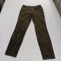 RSQ Jeans Manhattan High Rise Corduroy Pants Brown Pockets Women’s Size 11/W30 image 14