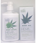 Natural Therapy HEMP &amp; Lemongrass Body Oil 4 fl. oz. and Body Lotion 16.... - $621.79 MXN