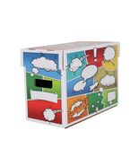 5 BCW Short Comic Storage Boxes with Pow Art - $55.85