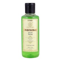 Khadi Natural Neem Face Wash 210 ml Ayurvedic Herbal Skin Face Pimple Body AUD - £16.77 GBP