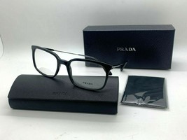 New Prada Vpr 16UV 1AB -101 Black Eyeglasses Frames 53-19-145MM Italy - £85.79 GBP