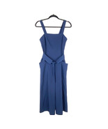 Joie Zephrine Cropped Wide-Leg Jumpsuit Size 12 Navy Blue Sleeveless Wom... - $940.64 MXN