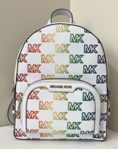 New Michael Kors Jaycee Medium Zip Pocket Backpack Pride Optic White / D... - £96.70 GBP