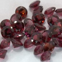 One Spinel Red 3.5 mm Diamond Cut Round Burmese VS Accent Gem Average .18 carat - £14.38 GBP
