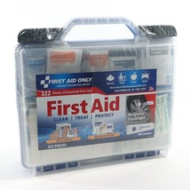 First Aid Only Kit 322 pieces Emergency Travel Wounds SEALED NEW Exp. 2/... - £49.53 GBP