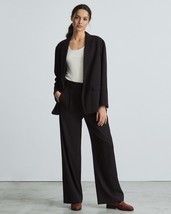 Everlane The Way-High Drape Pant Dress Career Wear Pockets Black Size 00 Short - £38.50 GBP