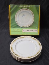 Vintage QUEEN ANNE 7.625&quot; Salad Plates By SIGNATURE - NEW &amp; UNUSED Set Of 4 - $23.98