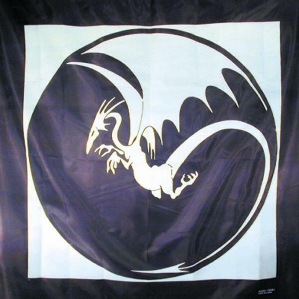WINGED DRAGON FABRIC TAPESTRY #101 wall banner new flying dragon mythical wyvern - $4.74