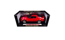 2008 Ford Shelby Mustang GT500 Super Snake Red w/ Black Stripes 1/18 Diecast Car - £66.44 GBP
