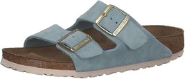 Birkenstock Arizona Light Blue Soft Footbed Sandal 1016393 Suede  US 5  EU 36 - £71.48 GBP