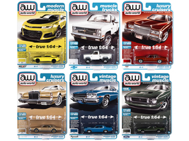 Auto World Premium 2022 Set B of 6 pieces Release 1 1/64 Diecast Model Cars by A - $73.49