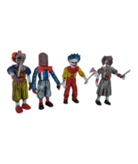 Deep Web clowns kids club misterio mexican 6&quot; 4 hard plastic figures Vig... - $813.59 MXN